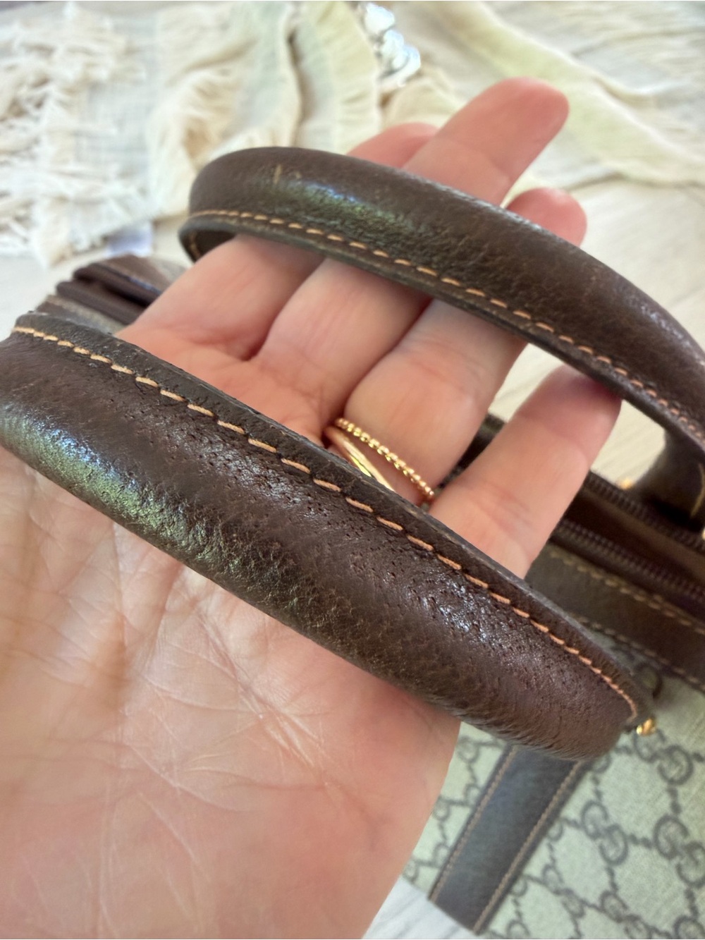 Gucci Brown GG  Boston Bag - Picture 5 of 14